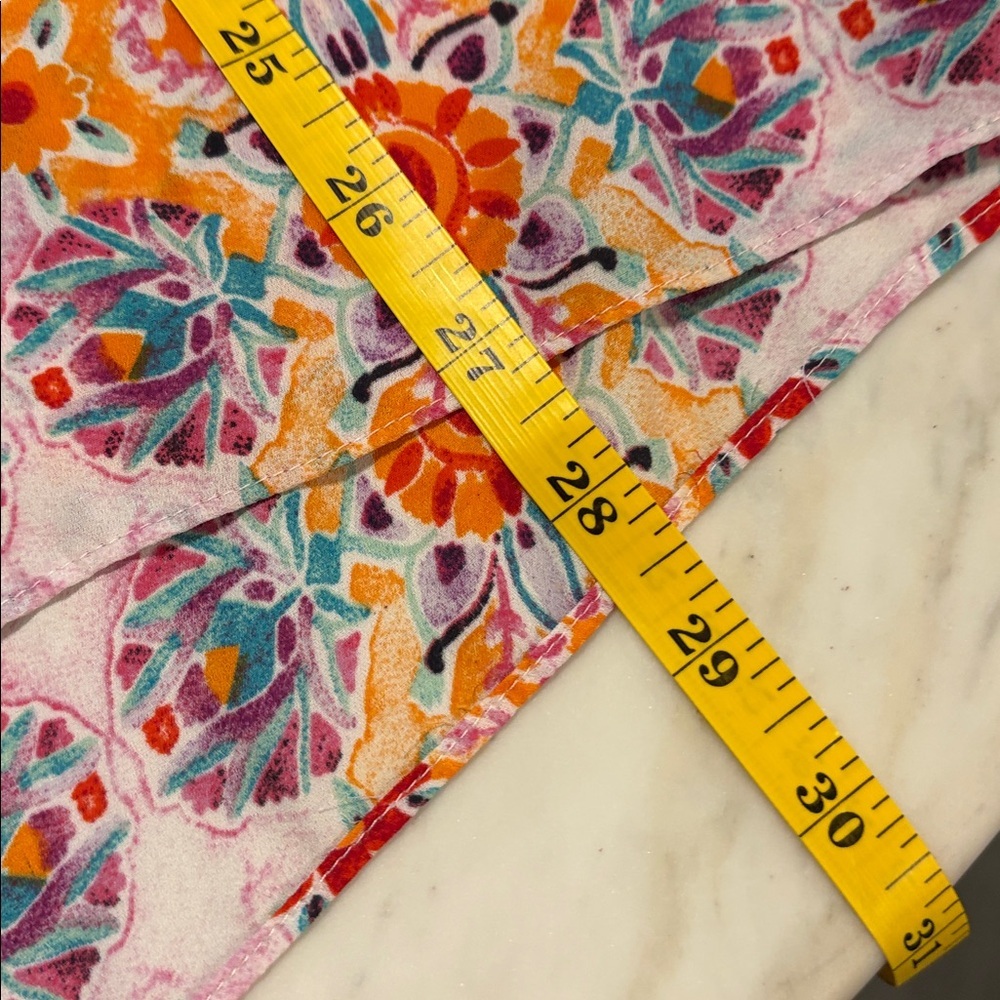 Adrienne Vittadini Multicolor Floral Blouse size XL - Picture 5 of 7